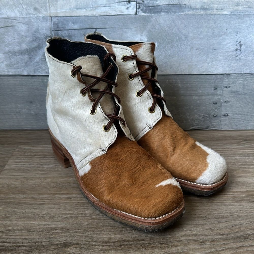 Cowhide Heeled Boots